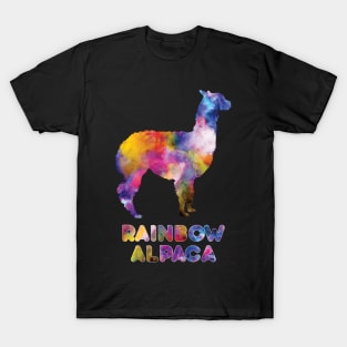 Alpaca rainbow - colorful llama - animals lover - kawaii cute gift T-Shirt